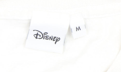 Disney Women’s White Long Sleeve Mickey Mouse Cotton T-Shirt M