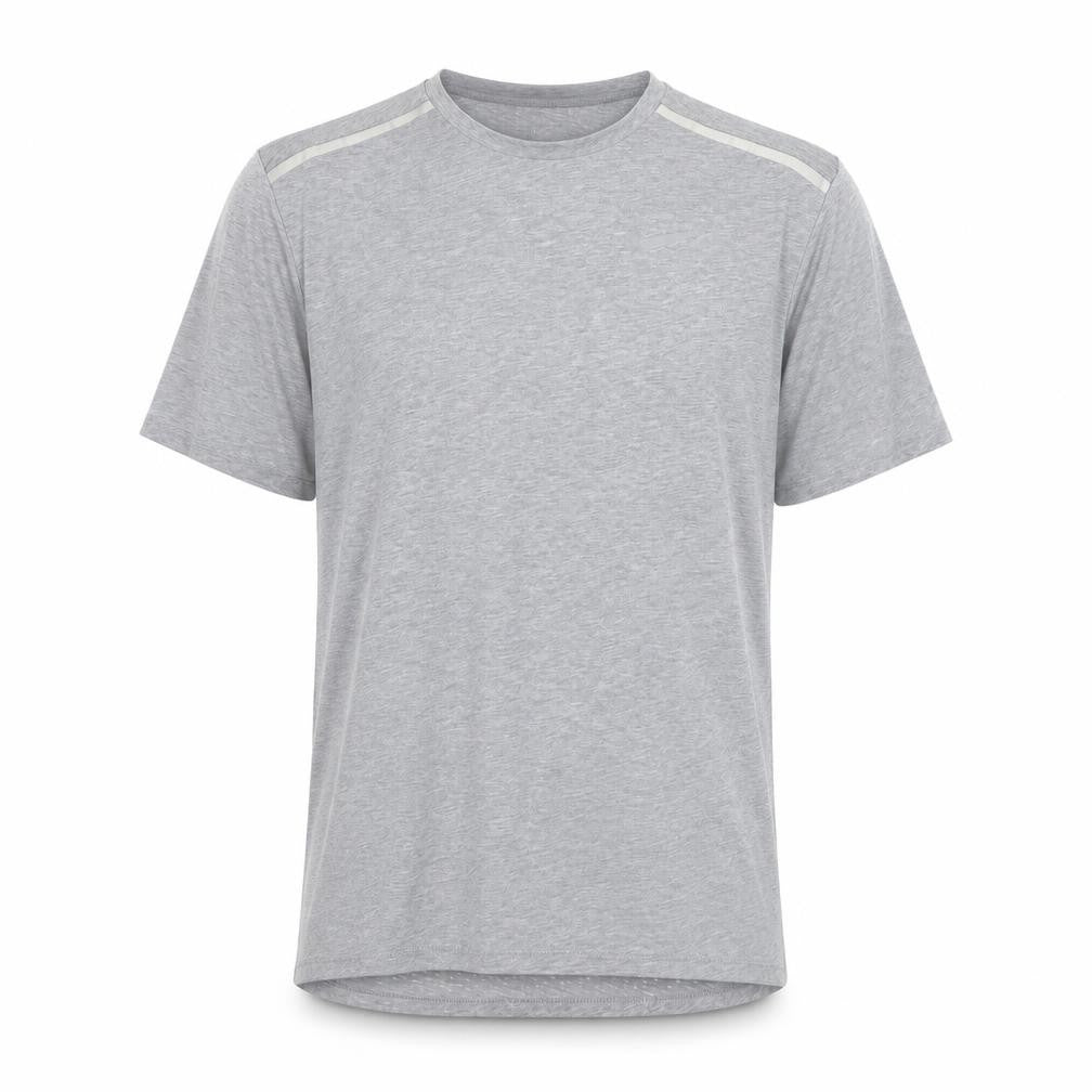 Nike Men's Grey Dri-Fit Running T-Shirt Size L Athletic Fit