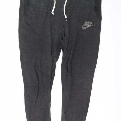 Nike Men's Black Jogger Trousers M Regular Fit Cotton Blend