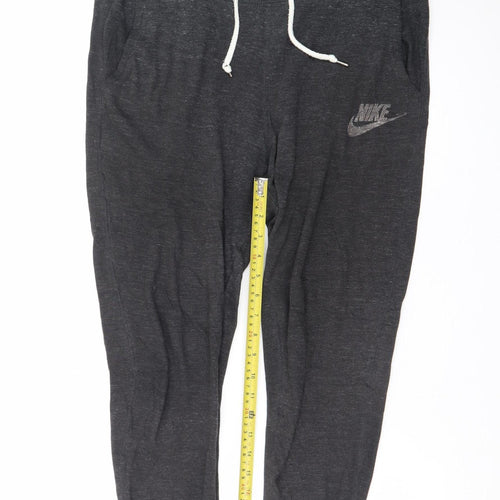 Nike Men's Black Jogger Trousers M Regular Fit Cotton Blend