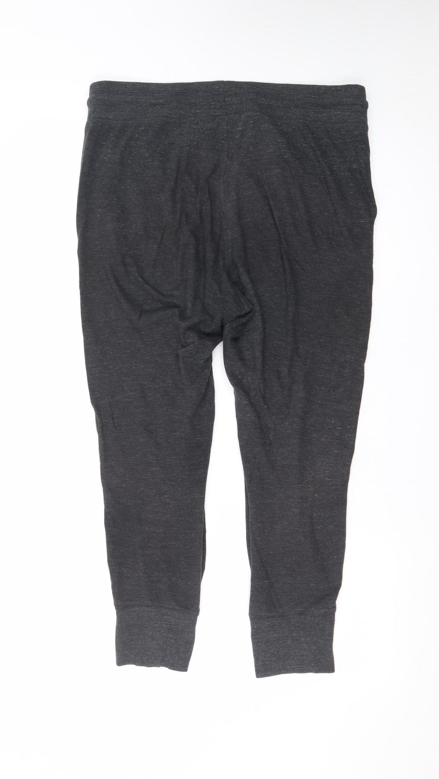 Nike Men's Black Jogger Trousers M Regular Fit Cotton Blend