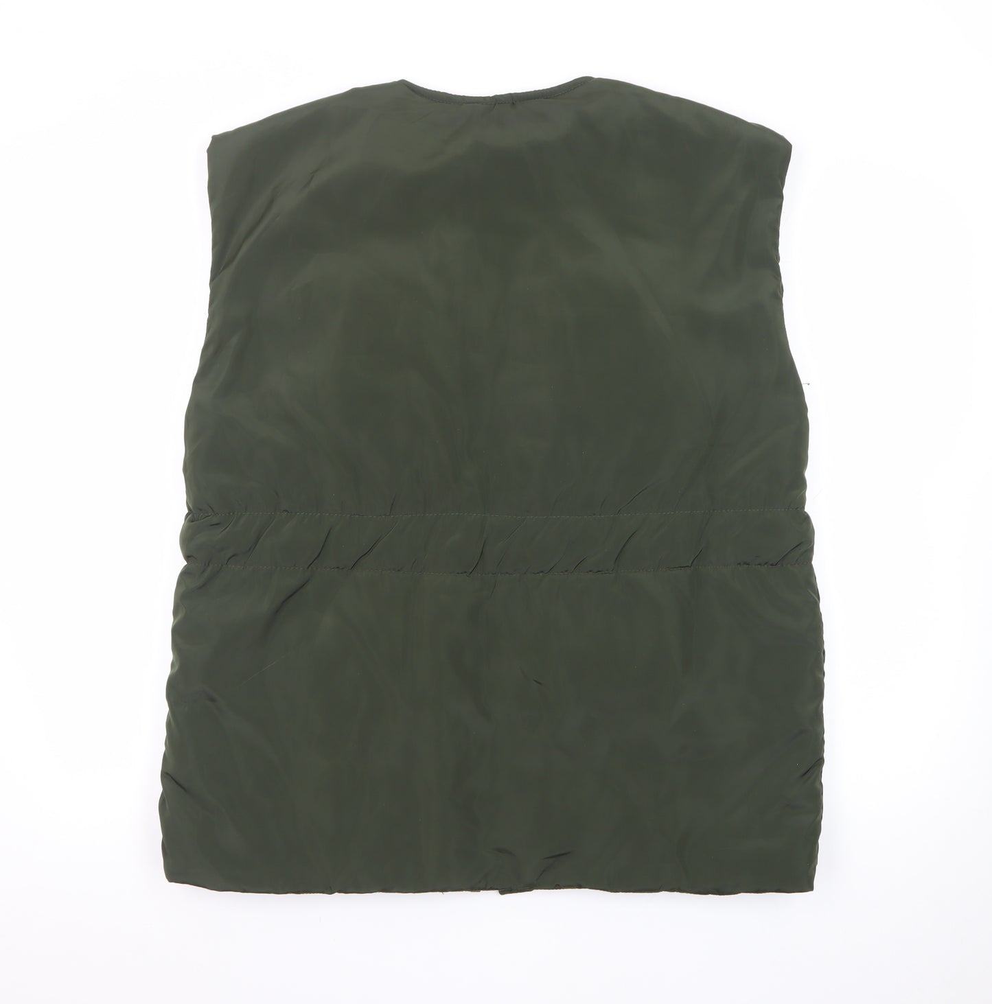 Nasty Gal Women Green Size 12 Padded Utility Waistcoat