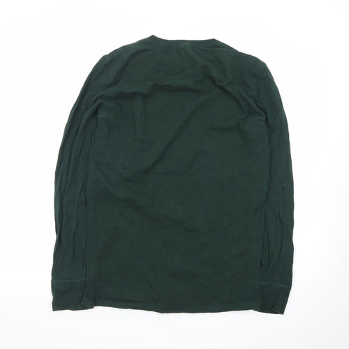 American Eagle Men’s Green Long Sleeve Athletic Fit T-Shirt MT