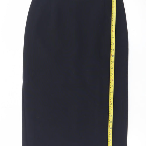 Marks and Spencer Women Black Size 8 Pencil Skirt Knee Length Workwear