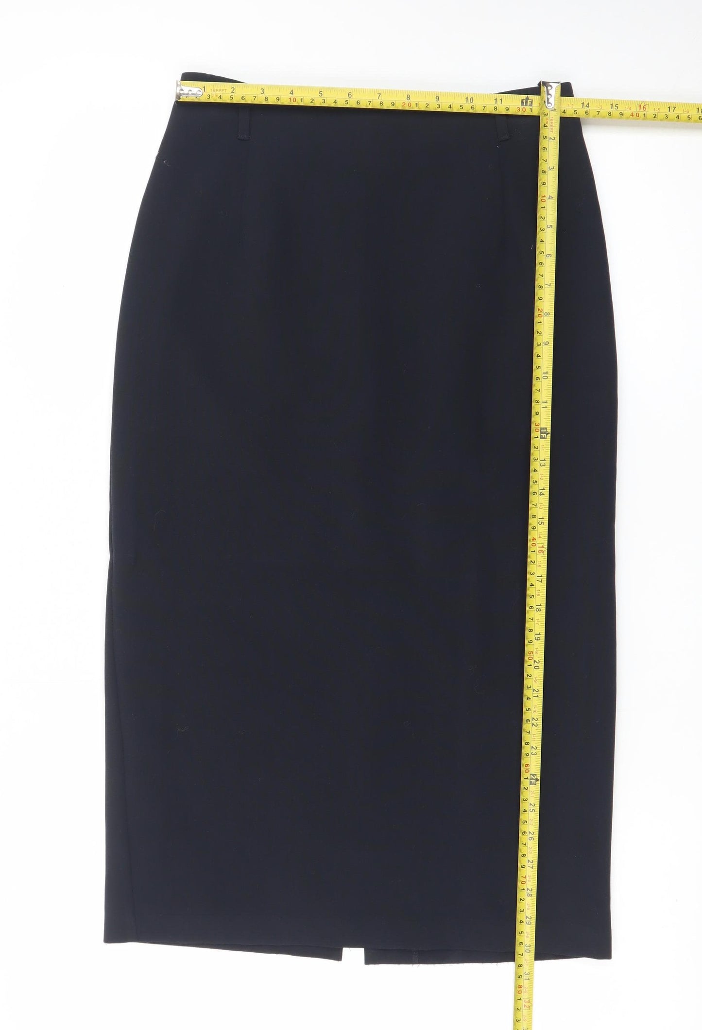 Marks and Spencer Women Black Size 8 Pencil Skirt Knee Length Workwear
