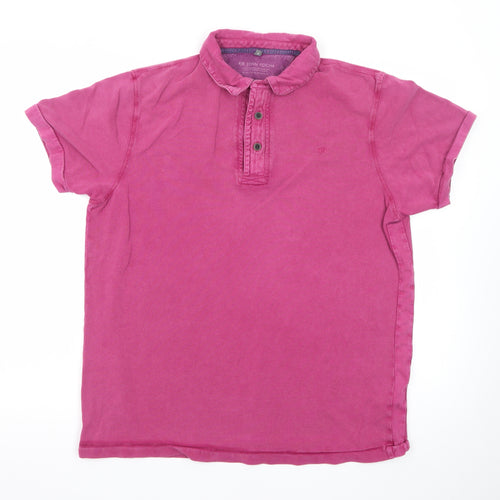 RJR John Rocha Men's Pink Short Sleeve Cotton Polo Shirt Size M