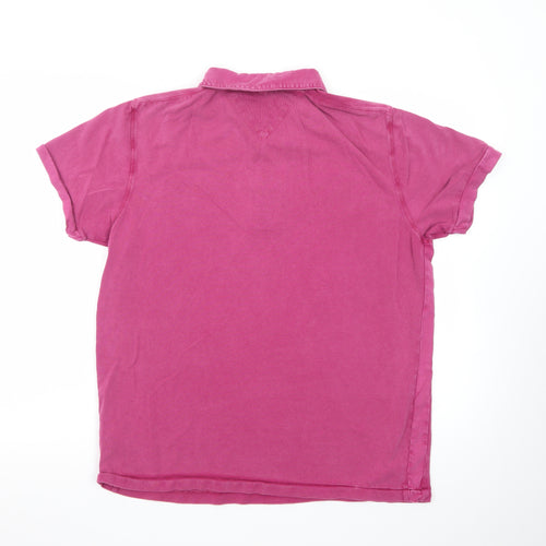 RJR John Rocha Men's Pink Short Sleeve Cotton Polo Shirt Size M