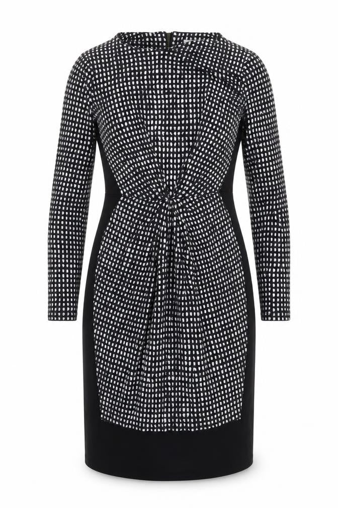 L.K. Bennett Women Black Geometric Sheath Dress Size 10
