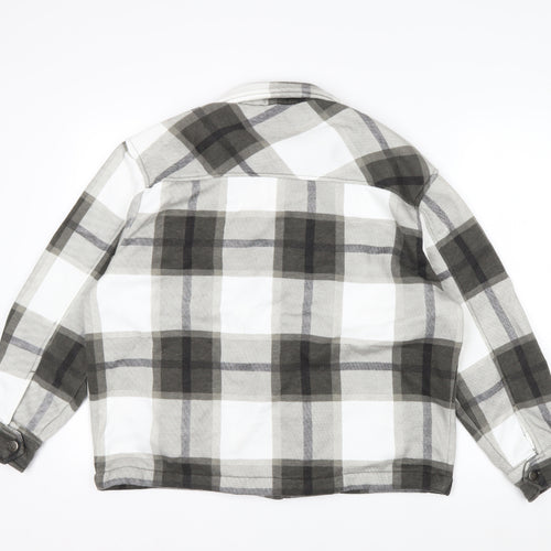 Apricot Men's Grey Check Flannel Jacket S Regular Fit