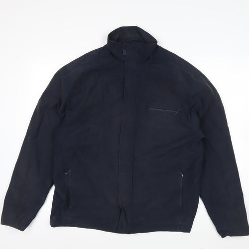 Debenhams Men's Blue Cotton Nylon Full Zip Jacket Size S