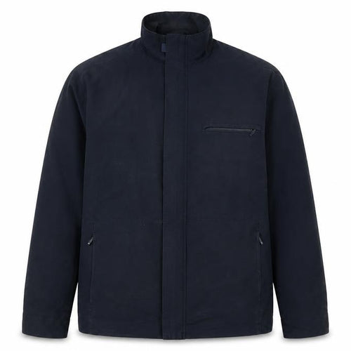 Debenhams Men's Blue Cotton Nylon Full Zip Jacket Size S