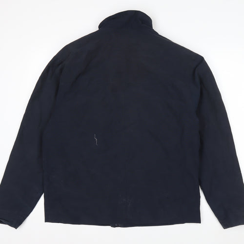 Debenhams Men's Blue Cotton Nylon Full Zip Jacket Size S