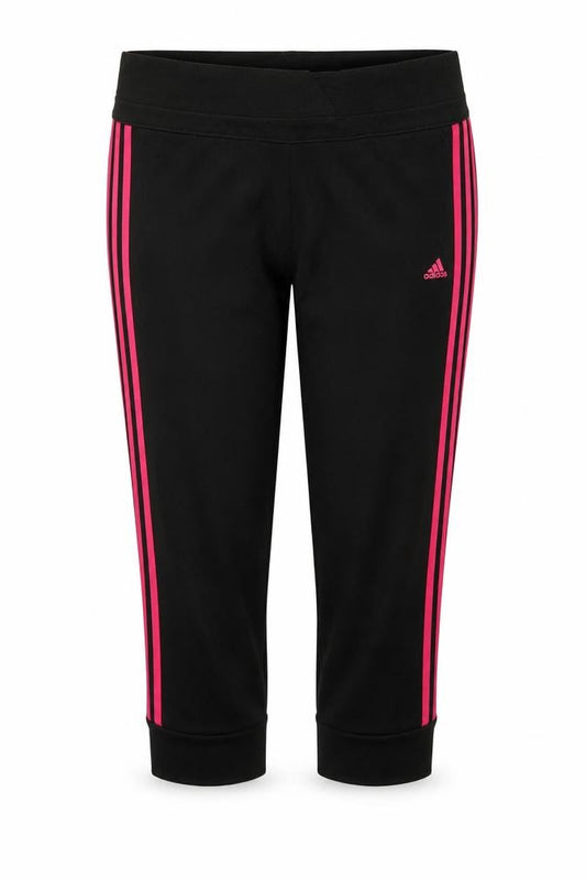 adidas Womens Black Jogger Trousers Size 12-14 Climalite Activewear