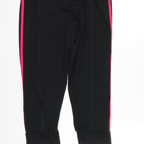 adidas Womens Black Jogger Trousers Size 12-14 Climalite Activewear