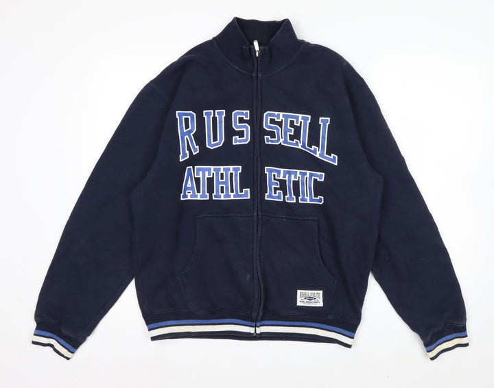 Russell Athletic Men's Blue Full Zip Fleece Sweatshirt M