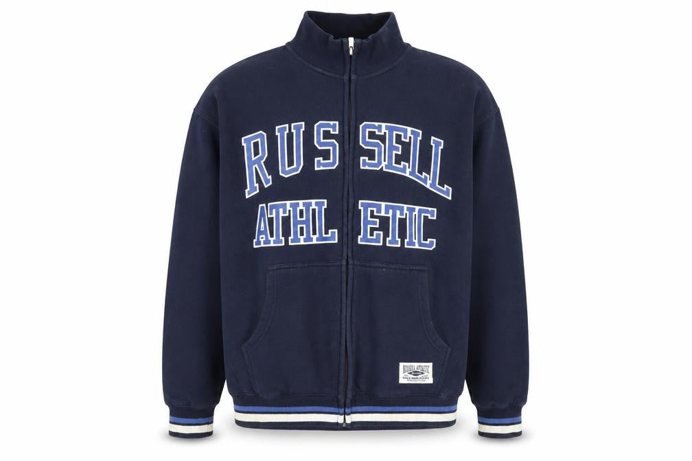 Russell Athletic Men's Blue Full Zip Fleece Sweatshirt M