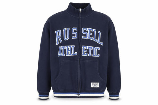 Russell Athletic Men's Blue Full Zip Fleece Sweatshirt M