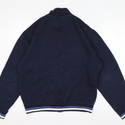 Russell Athletic Men's Blue Full Zip Fleece Sweatshirt M