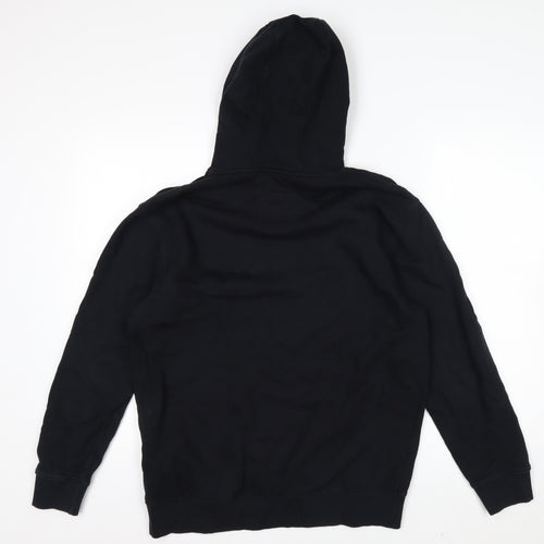 Vans Womens Black XL Pullover Hoodie With Logo Print