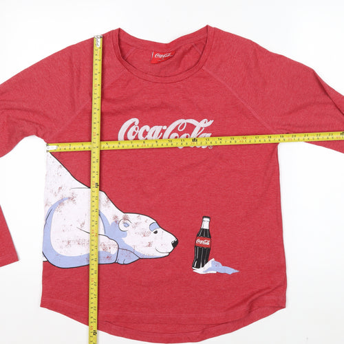 Next Women’s Red Coca-Cola Polar Bear Long Sleeve T-Shirt Size 12