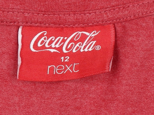 Next Women’s Red Coca-Cola Polar Bear Long Sleeve T-Shirt Size 12