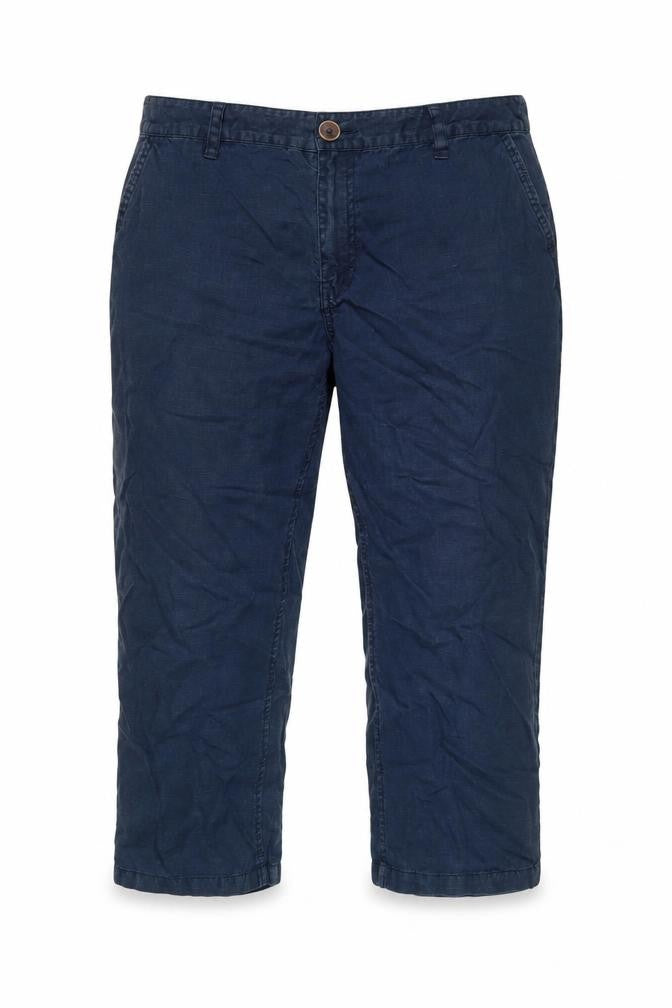 FatFace Womens Blue Cotton Wide-Leg Trousers UK 14
