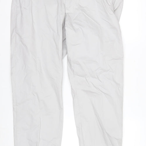 Marks and Spencer Autograph Men's Grey Regular Fit Chino Trousers 36x29
