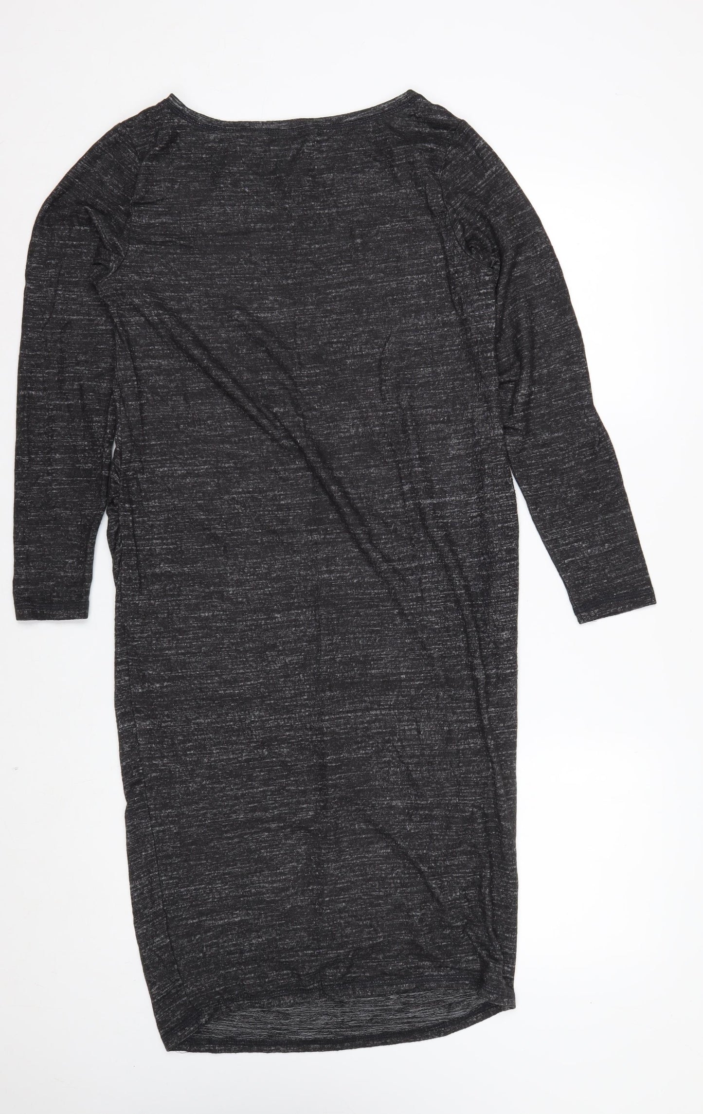 H&M Maternity Grey Jersey Bodycon Dress Women’s Size M Long Sleeve