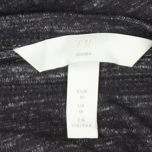 H&M Maternity Grey Jersey Bodycon Dress Women’s Size M Long Sleeve