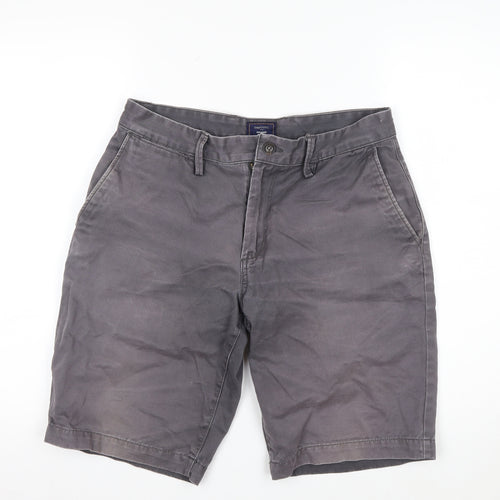 Gap Men Grey Chino Shorts Size 30 Regular Cotton Casual