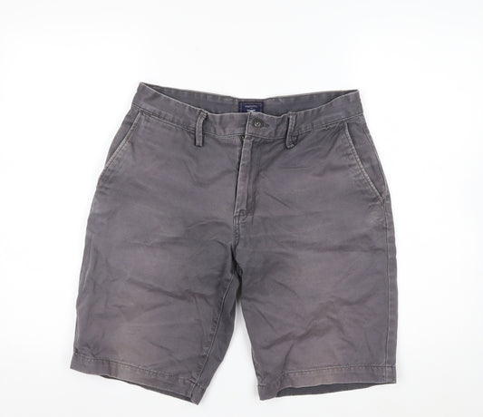 Gap Men Grey Chino Shorts Size 30 Regular Cotton Casual