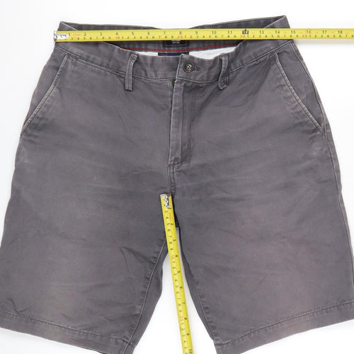 Gap Men Grey Chino Shorts Size 30 Regular Cotton Casual