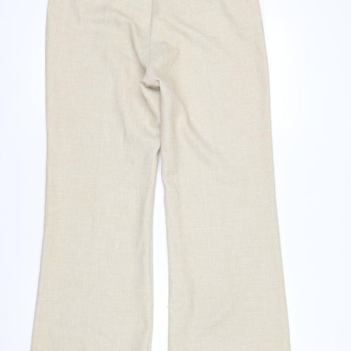 Dorothy Perkins Women’s Beige Wide-Leg Trousers Size 14 Classic Fit