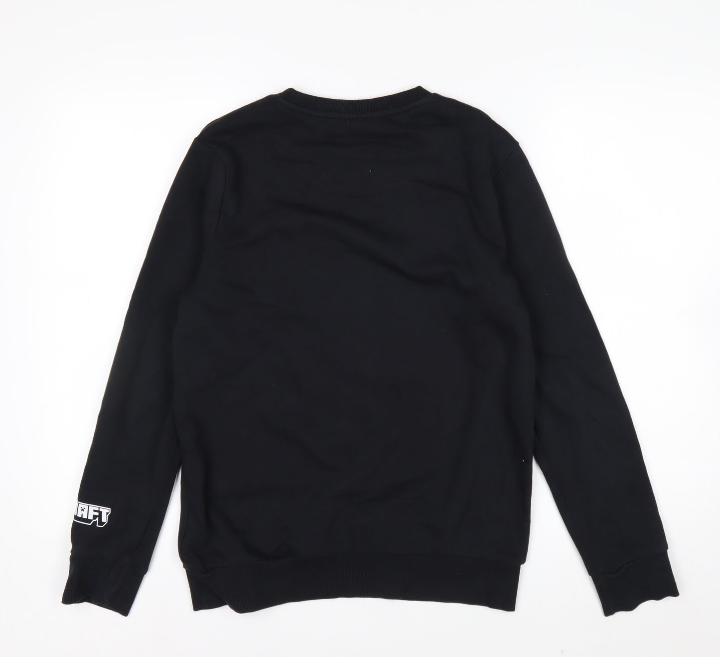 Minecraft Boys Black Sequin Christmas Pullover Sweatshirt 12-13 Years