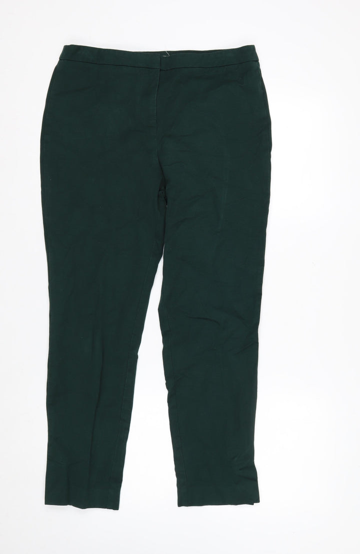 John Lewis Women's Green Chino Slim Fit Trousers Size 12