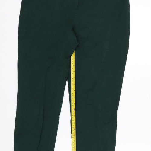 John Lewis Women's Green Chino Slim Fit Trousers Size 12