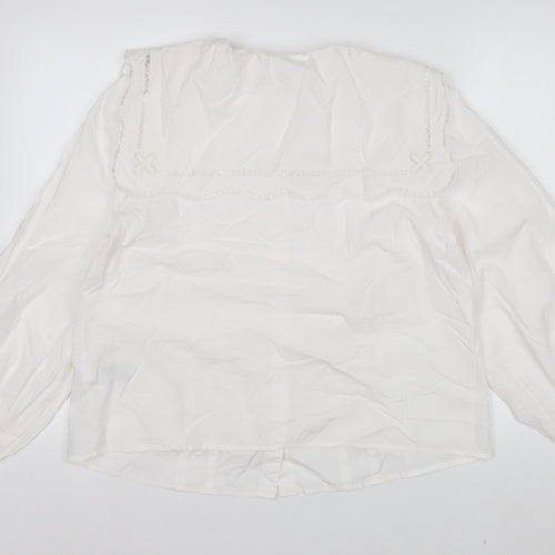 Marks and Spencer Per Una Ivory Embroidered Tunic Blouse Women’s Size 12