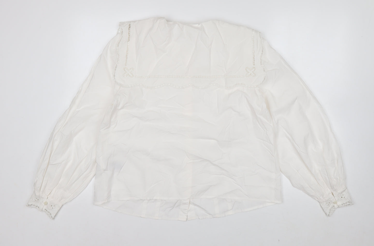 Marks and Spencer Per Una Ivory Embroidered Tunic Blouse Women’s Size 12