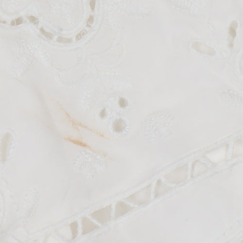 Marks and Spencer Per Una Ivory Embroidered Tunic Blouse Women’s Size 12