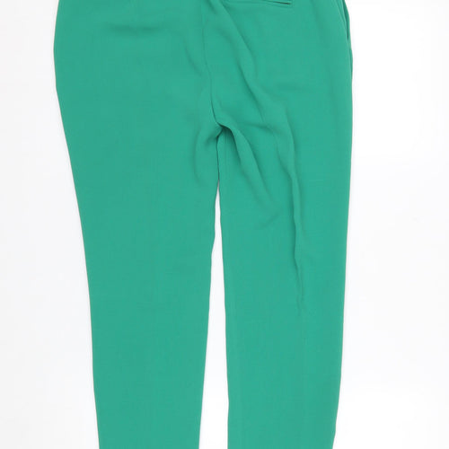 Next Women's Green Tapered Trousers Size 10 Regular Fit