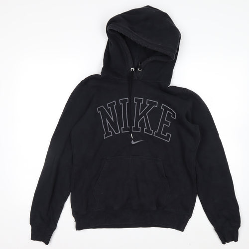 Nike Men's Black Pullover Hoodie M Sports Fleece Sweatshirt