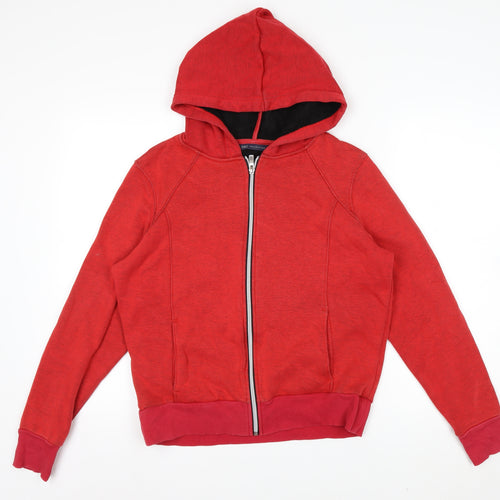 Marks and Spencer Women's Red Full Zip Hoodie Size 14