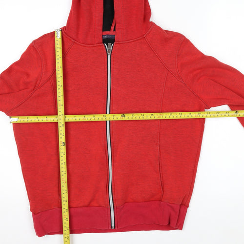Marks and Spencer Women's Red Full Zip Hoodie Size 14