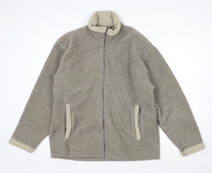 Marks and Spencer Men’s Grey Fleece Full Zip Jacket Size M