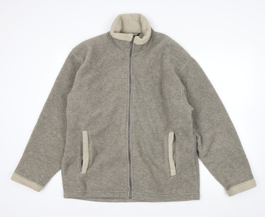 Marks and Spencer Men’s Grey Fleece Full Zip Jacket Size M