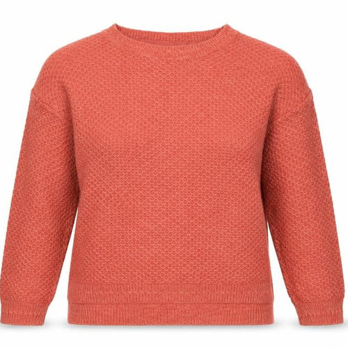 FatFace Women's Orange Knit Crew Neck Pullover Jumper Size 14