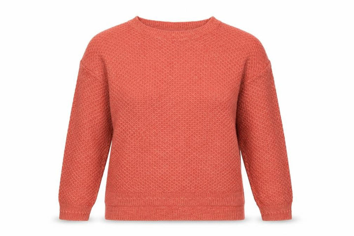 FatFace Women's Orange Knit Crew Neck Pullover Jumper Size 14