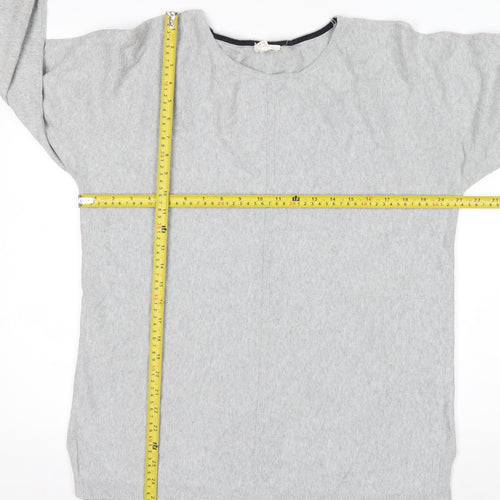White Stuff Women’s Grey Size 16 Cotton Boat Neck Jumper