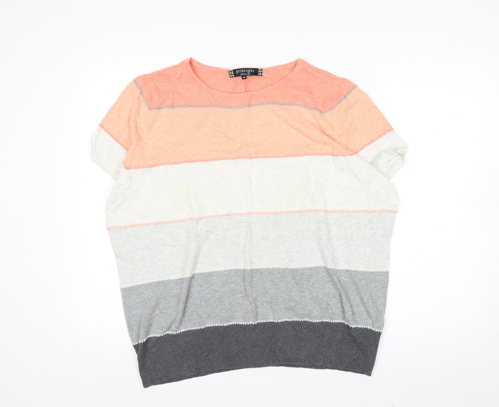 Principles by Ben de Lisi Women’s Multicoloured Striped Cotton Jumper Size 20