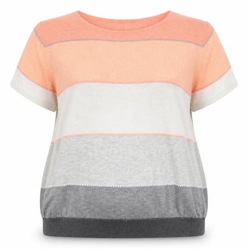 Principles by Ben de Lisi Women’s Multicoloured Striped Cotton Jumper Size 20